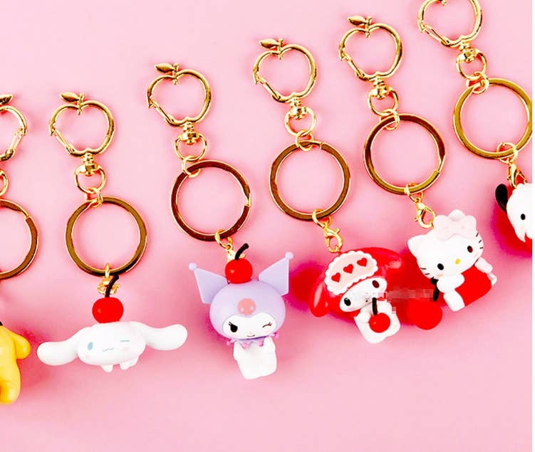 Wholesale Sanrio Sweet Soda Cup Figure Keychain Key Ring