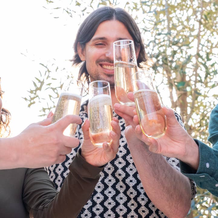 Libbey - Wholesale Champagne Flute - Libbey Stemless Champagne Flute Glasses, 8.5oz, Set of 123