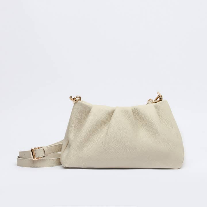 Alison Pebbled Leather Crossbody Bag for Women ivory
for wholesale by MESCH