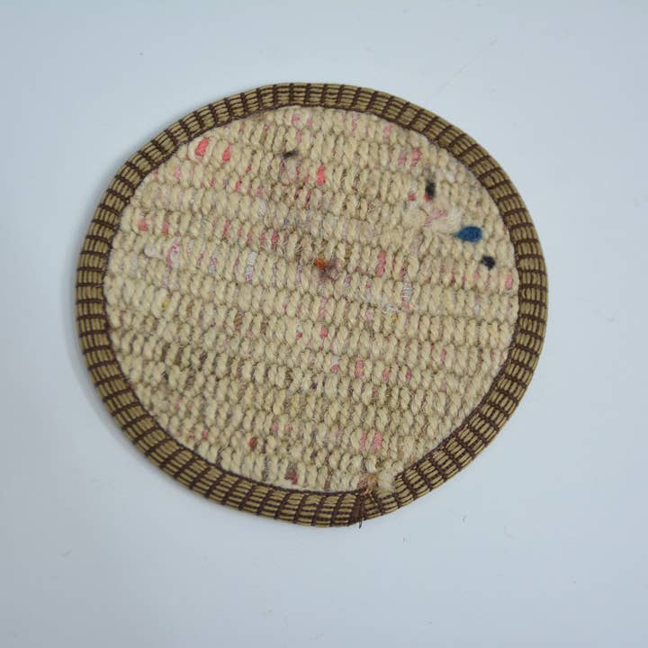Kilim Pillow Decors - Wholesale Coasters - Round Woven Coaster Set of Six - Housewarming Gift4