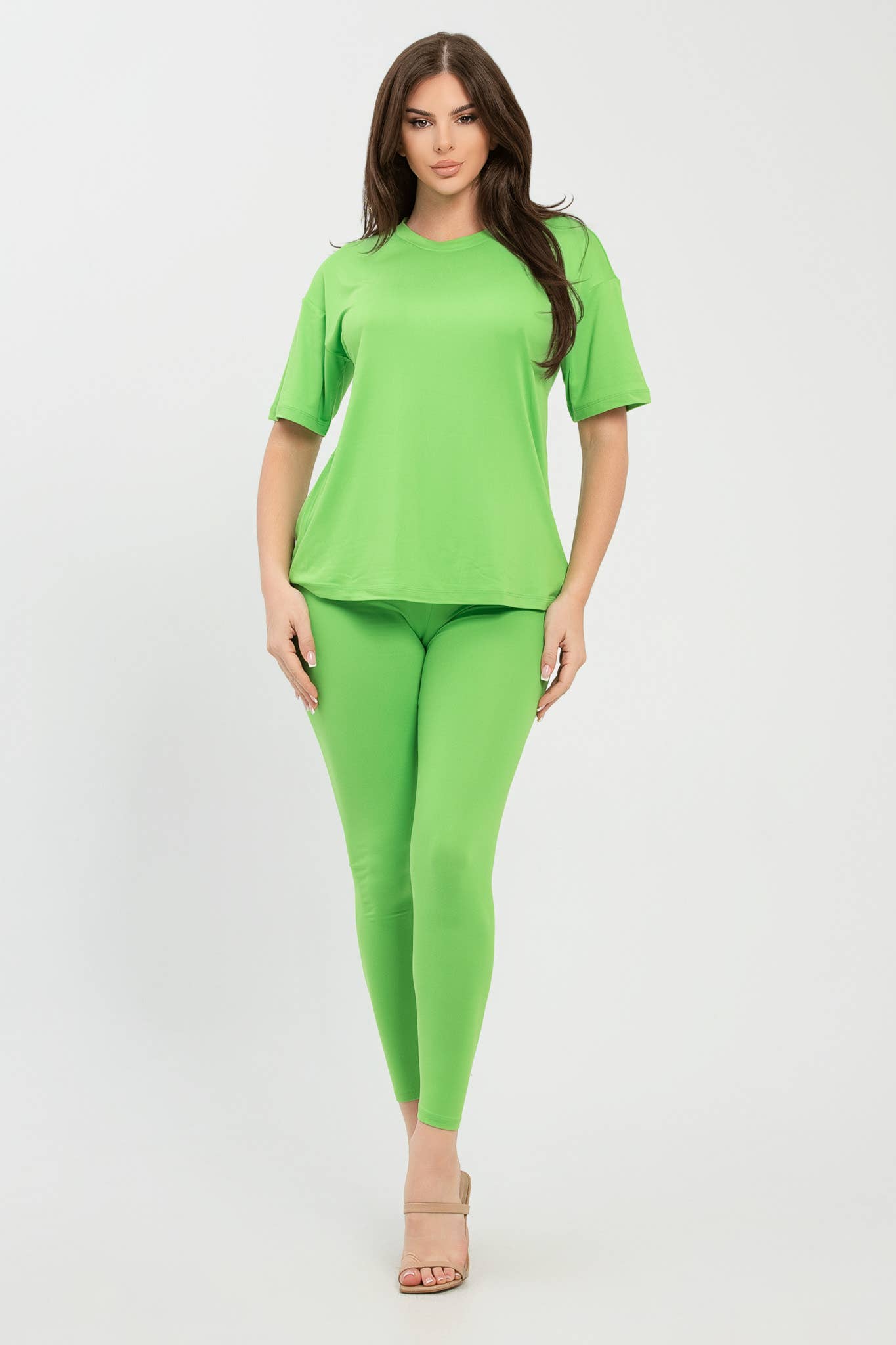 Julia by LoveJ – wholesale Set med topp och byxa – Dam – Set med borstad Dty rundhalsad topp och leggings39