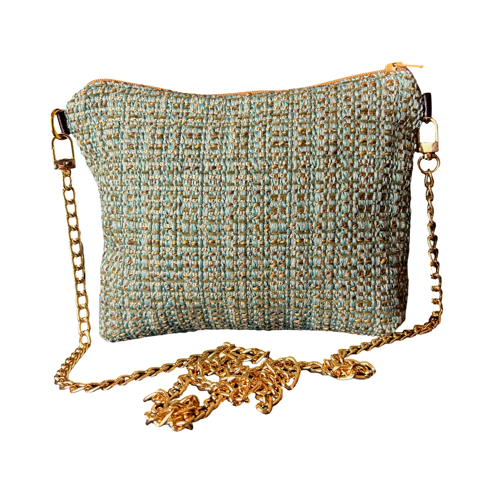 Vintage Luxe Up - Wholesale Crossbody Bag - Women's - Garden Trellis Vintage Silk Scarf Crossbody Bag1