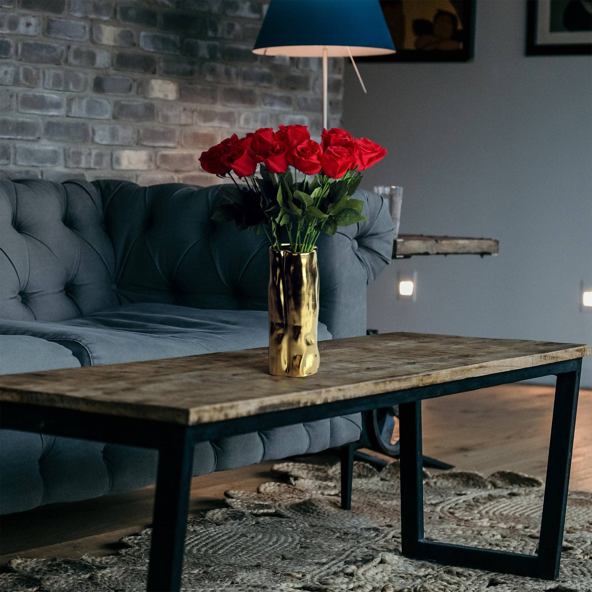 Grand Verde - Wholesale Artificial Flowers - Roses Real-Touch Artificial Flowers 22” Long Stems, 12pcs28