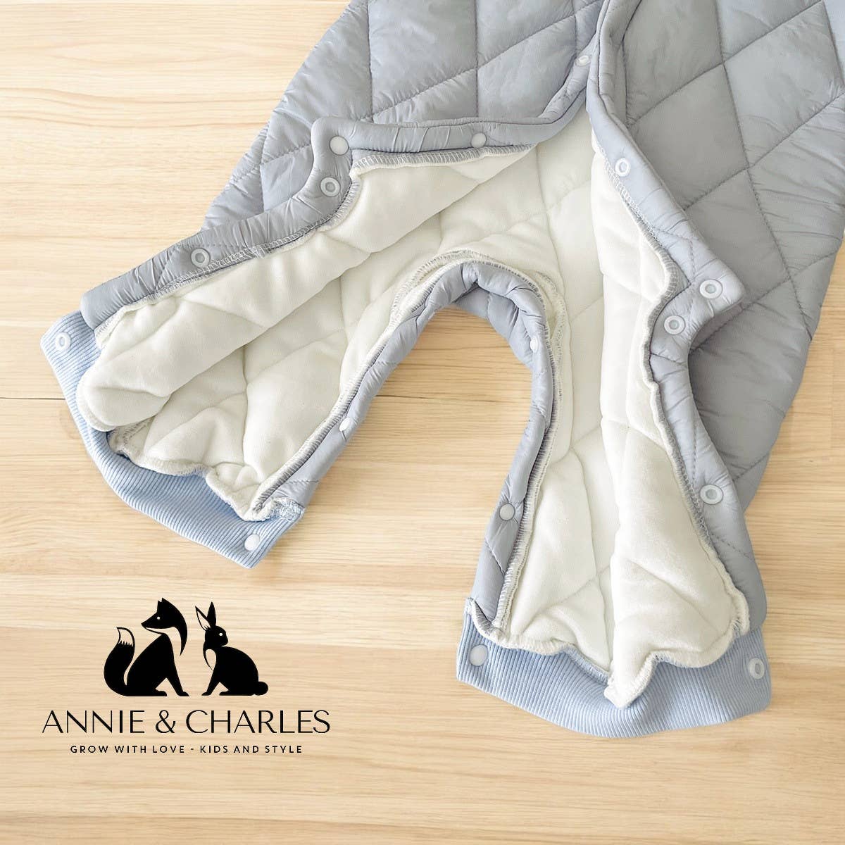 Annie & Charles - Wholesale Rompertje - Baby - Annie & Charles® warme babyjumpsuit in pastelkleuren3