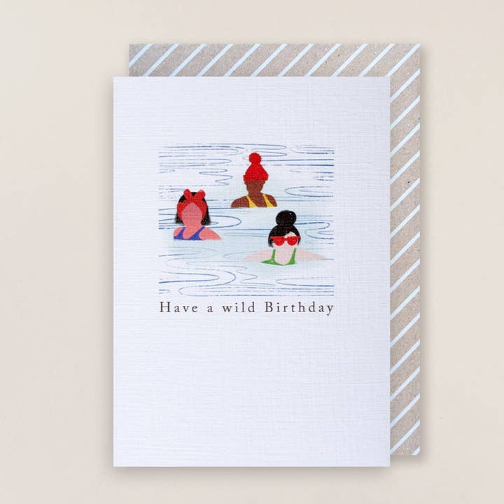 The Quiet Edit - Have a Wild Birthday (Swimming) for wholesale by Laura Darrington Design Ltd