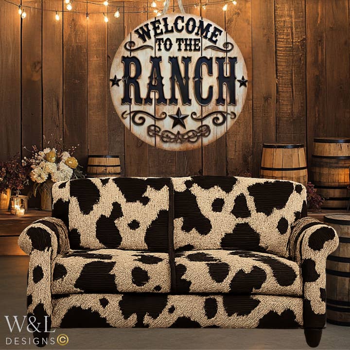 Welcome To The Ranch Western Door Sign & Wall Decor for wholesale by Whiskey & Lace Outfitters /The Longhorn Hippie Co.