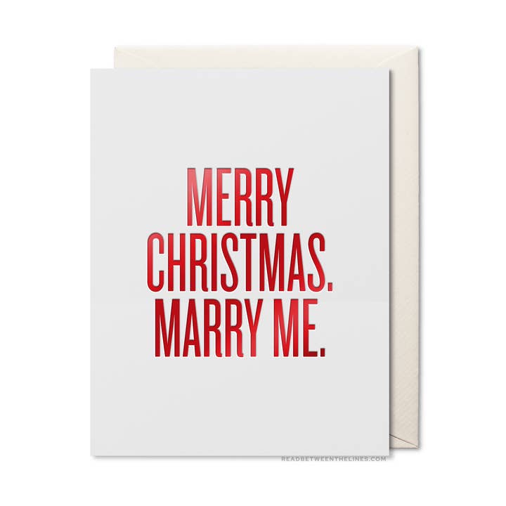Marry Me Card for wholesale by Read Between The Lines®