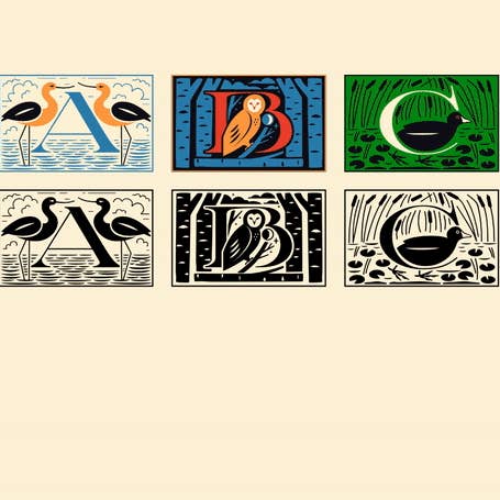 Pigeon Post - Wholesale Sticker - Bird Alphabet Stamps2