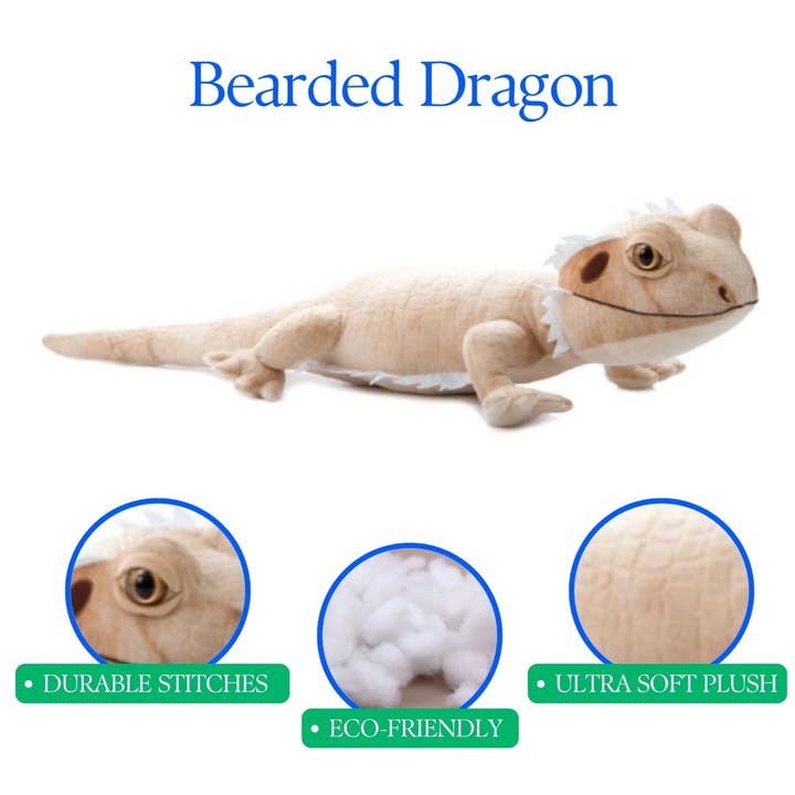 The Petting Zoo - Wholesale Stuffed/Plush Toy - Kids & Baby - 24" (57cm) Wild Onez Bearded Dragon Reptile4