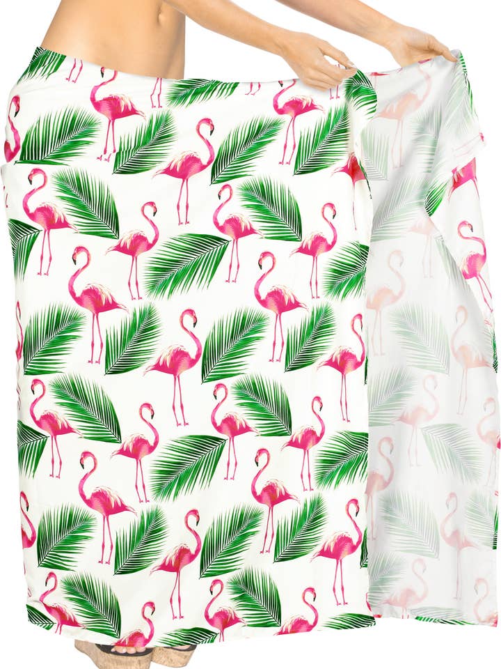 Women's Swimsuit Summer Beach Towel Sarong Wrap 78" X 39" W for wholesale by LA LEELA \ HAPPY BAY