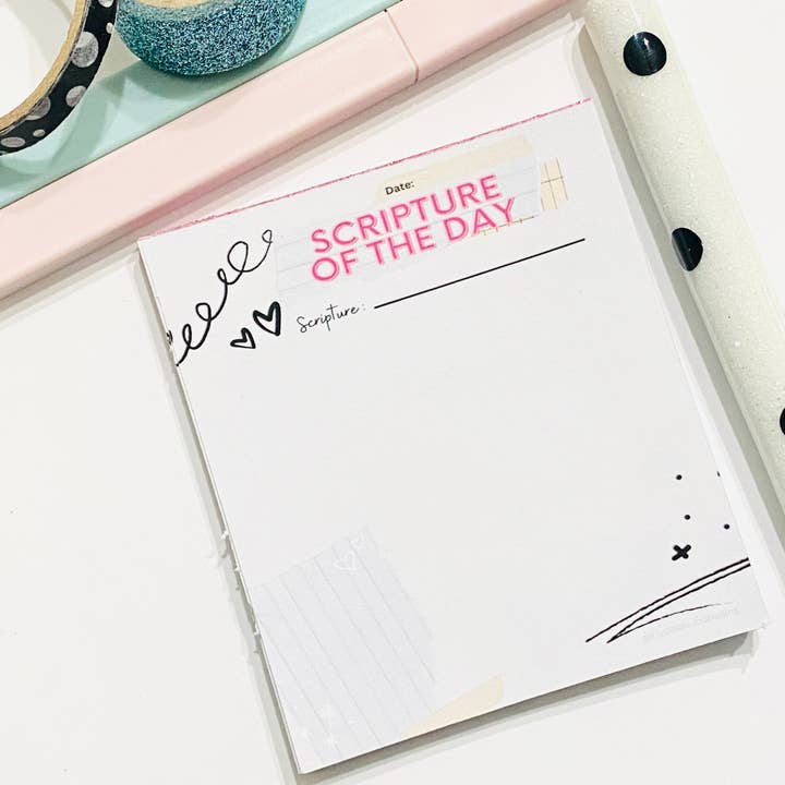 Bloc-notes avec verset biblique pour la vente par Liz's Boutique
