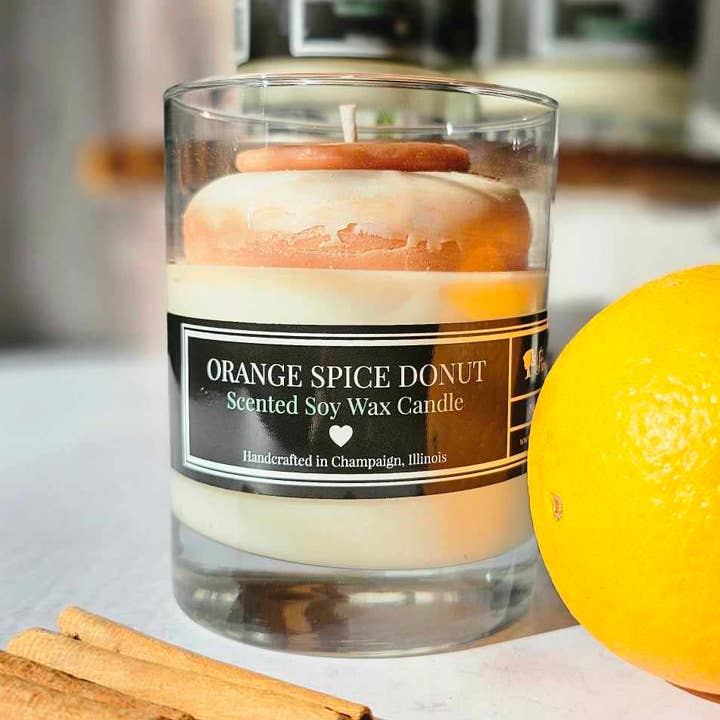 Party Donut 10 oz Soy Candle! for wholesale by Fire Doll Studio