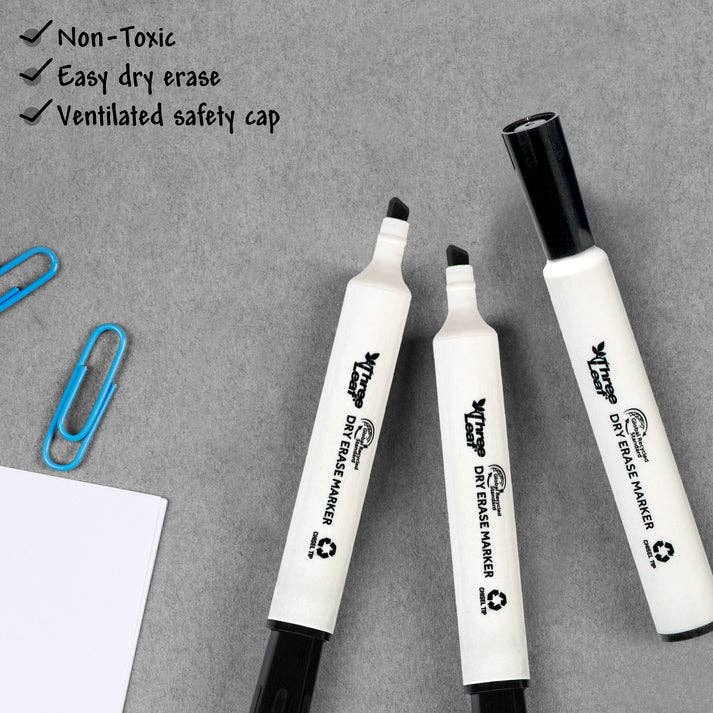 Three Leaf Products – Caneta hidrográfica por atacado – Marcador de Apagar a Seco de Três Folhas 4 Ct., Embalagem de 72, Preto1