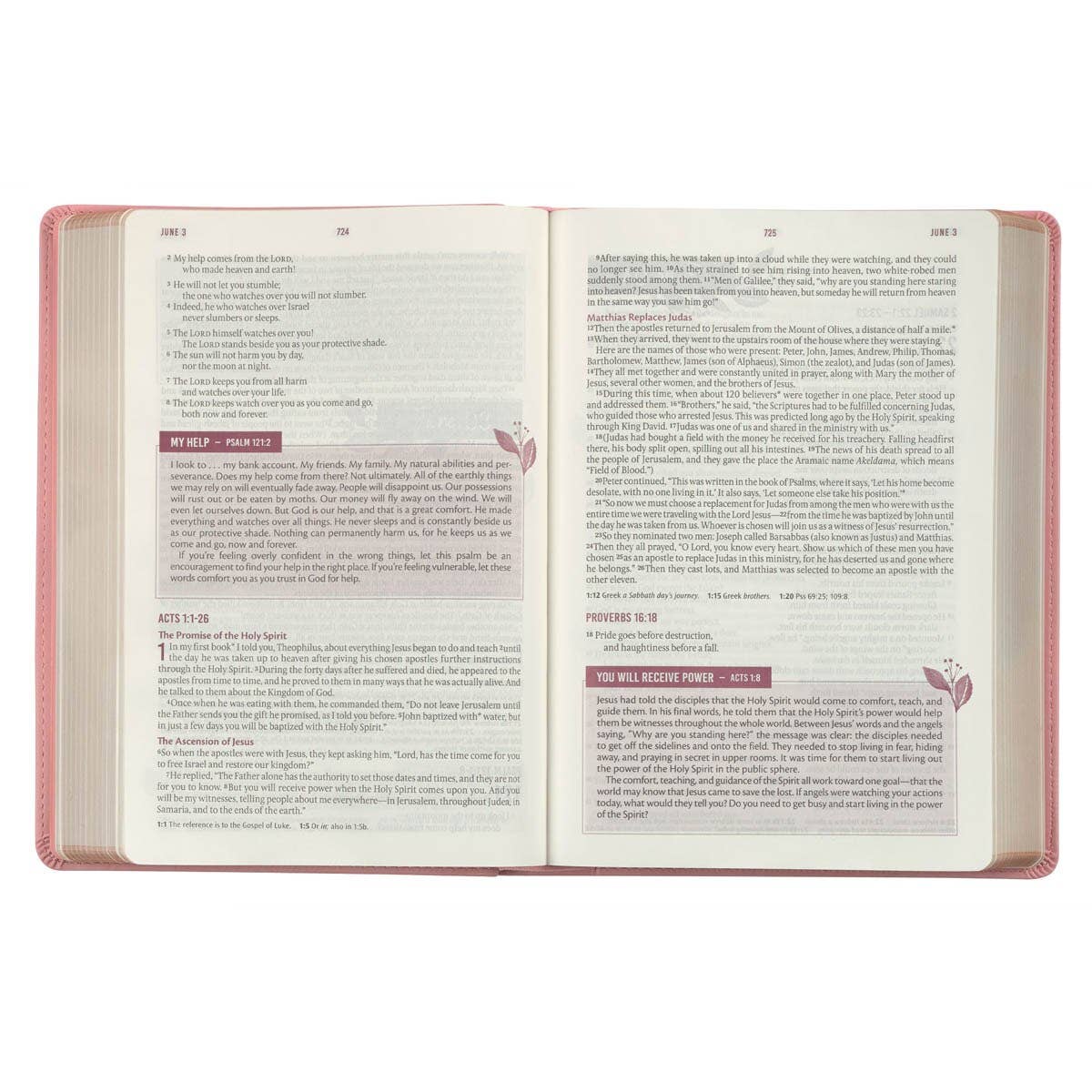 Christian Art Gifts - Wholesale Religion Book - Devotional Bible NLT for Women Faux Leather, Pink2