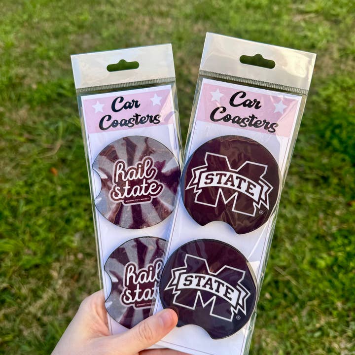Posavasos de coche de neopreno de Mississippi State para venta al por mayor de XO Wholesale