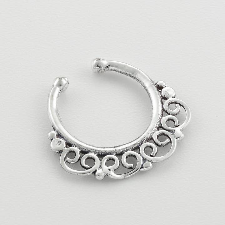 Umanative Design - Wholesale Nose Ring - Fake Brass Septum Ring For Non Pierce Nose1