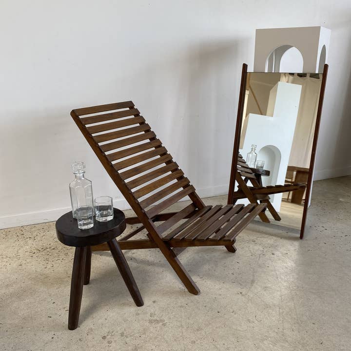 Office Objets - Wholesale Chair - Teak slatted folding lounge chair10