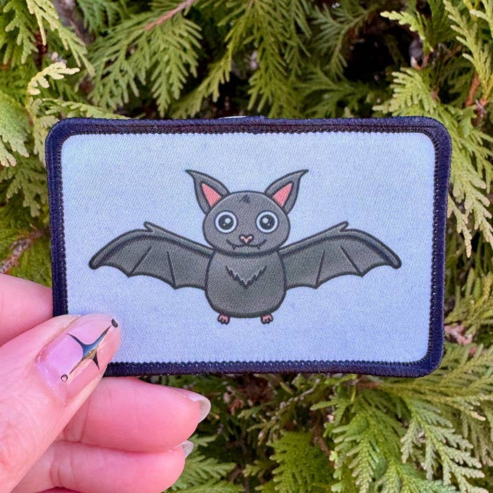 Hawburns Studio - Wholesale Patch - Handmade Bat Adhesive Patch for Bags and Jackets0