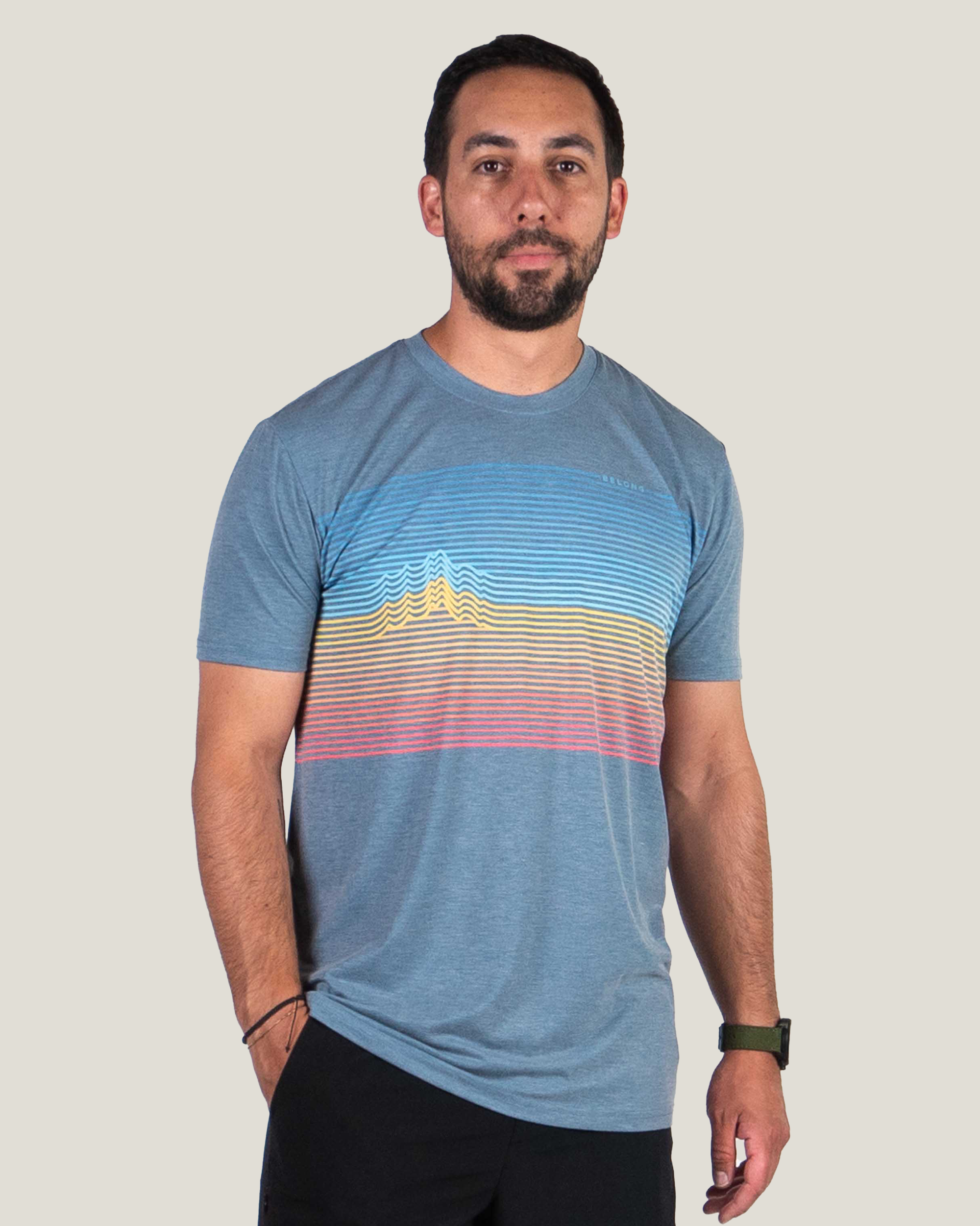 Belong Designs - Wholesale T-Shirt - Men's - Men's Graphic Traverse Tek Tee2