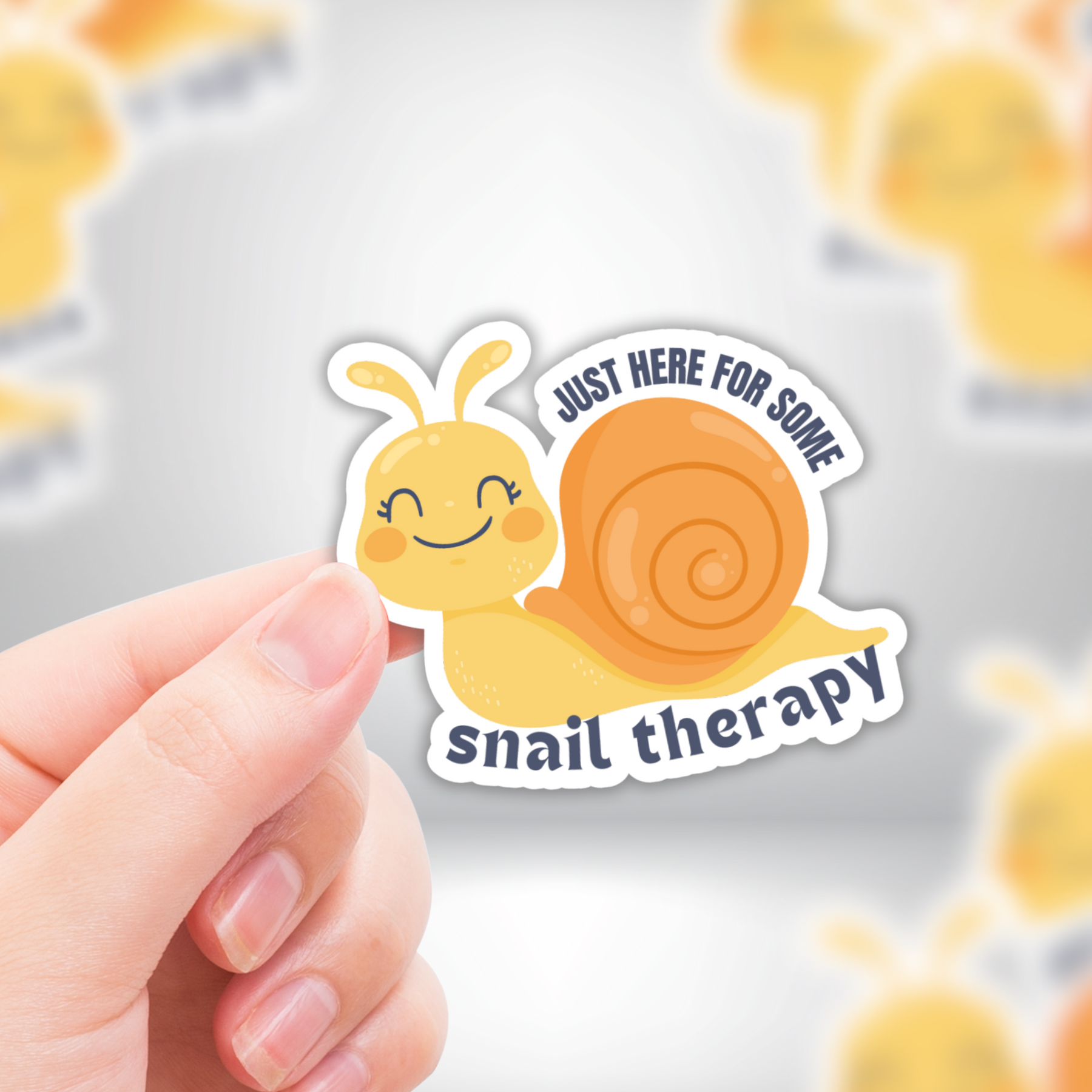 Coyote Color – wholesale Sticker – Snail Therapy Cute & Funny Sticker (Waterproof & UV Safe)0
