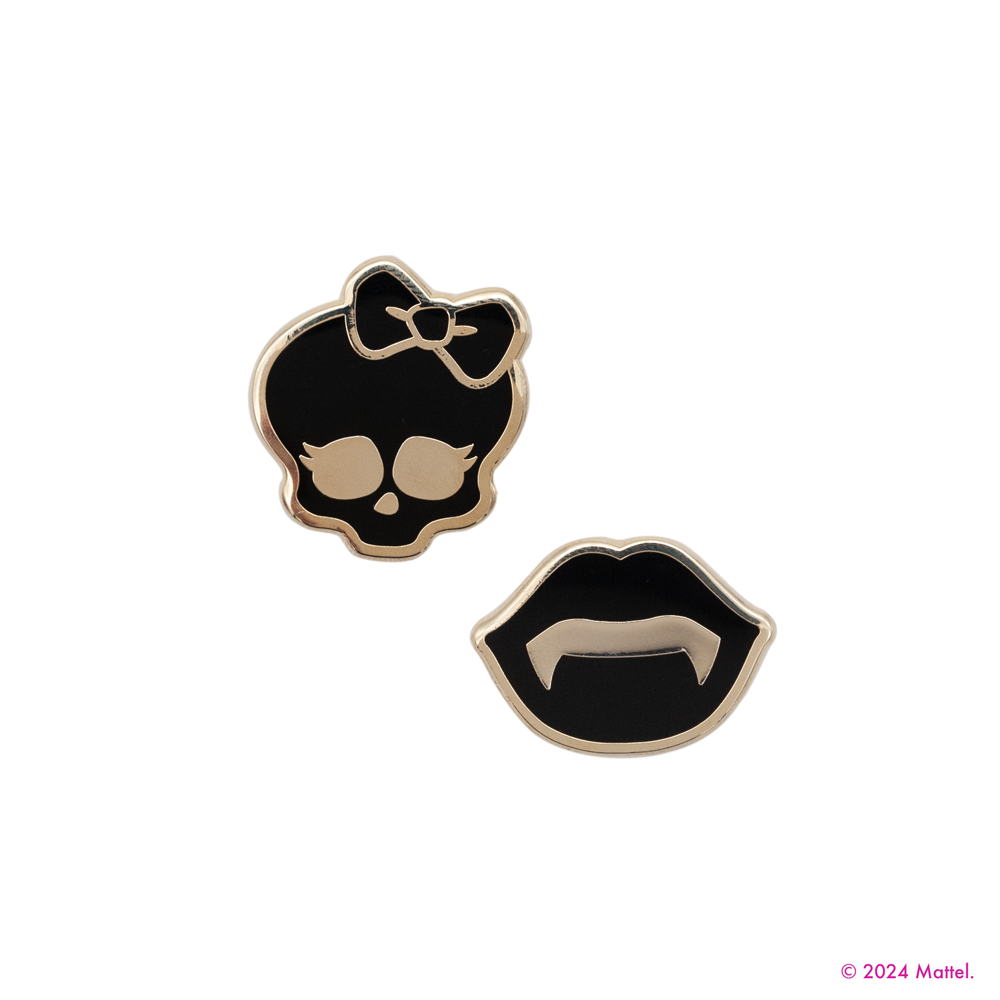 Little Shop of Pins - Wholesale Lapel Pin/Button - Monster High™ Skullette and Fangs Pin Set0