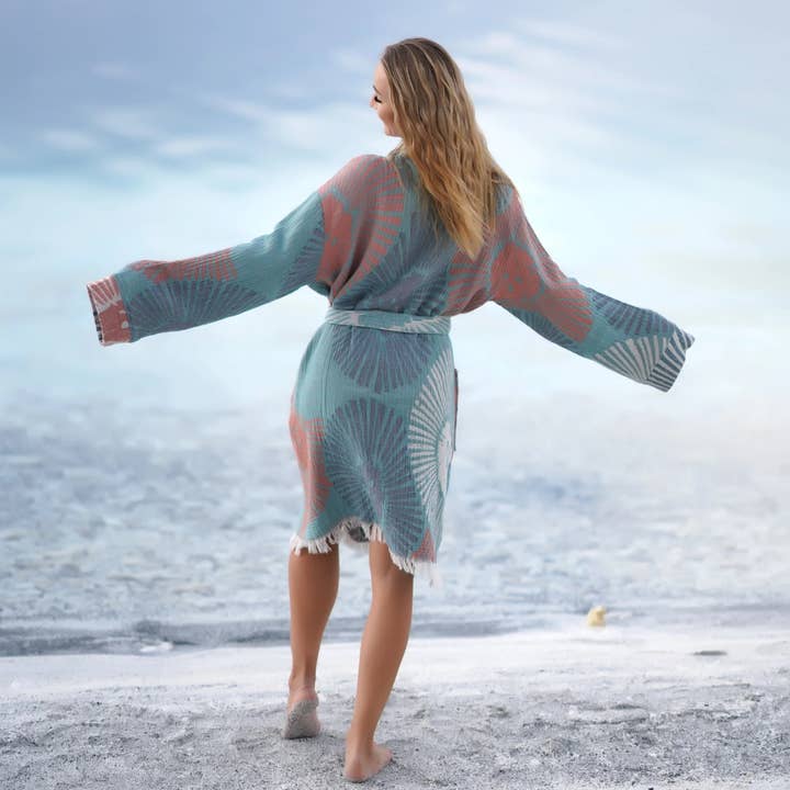 Bagno Milano - Vente Peignoir – femme - Collection de peignoirs et ponchos en peshtemal bio Bagno Milano7