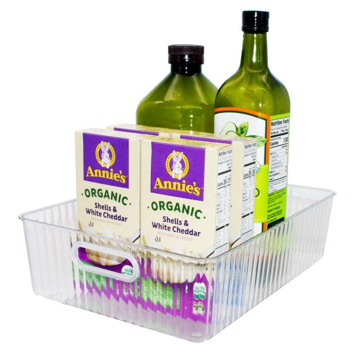 Storage Bin - Large, Fluted 13.5" x 9.7" for wholesale by Oggi