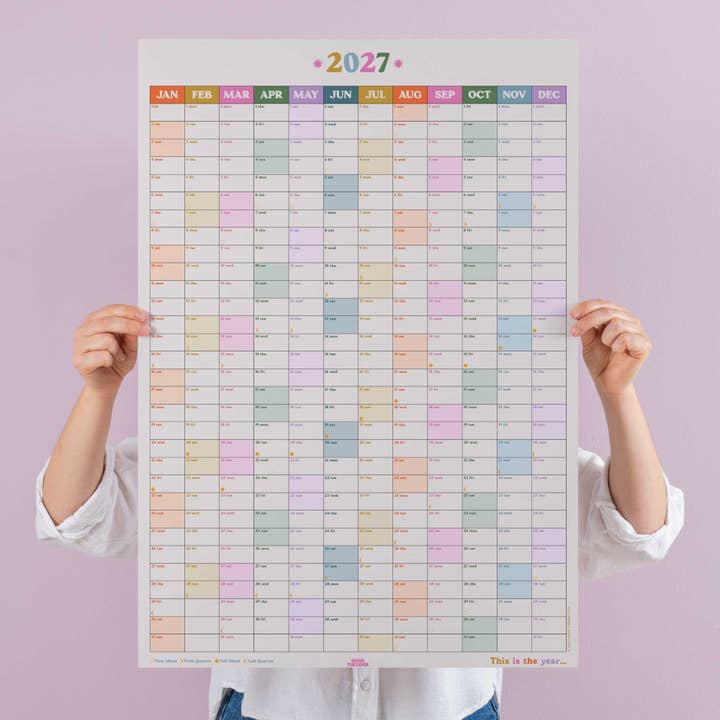 2027 This is the Year | Wall Planner | Portrait for wholesale by Good Tuesday (Once Upon a Tuesday)