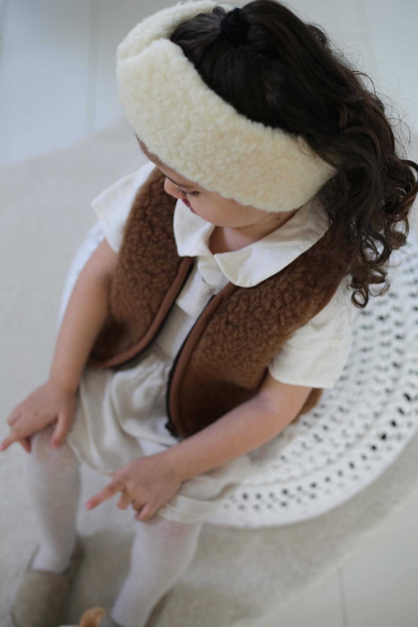 Schaapmaatje - Wholesale Outerwear Vest - Kids - Dark brown bodywarmer with zipper1