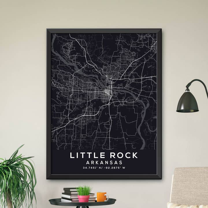 Little Rock, Arkansas Karte anzeigen für den Großhandel von Artable