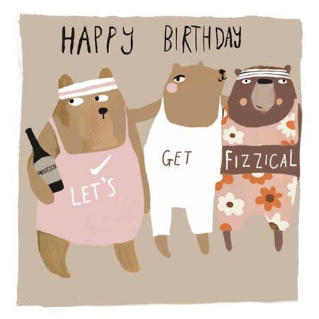 Let'S Get Fizzical Geburtstagskarte für den Großhandel von Sooshichacha