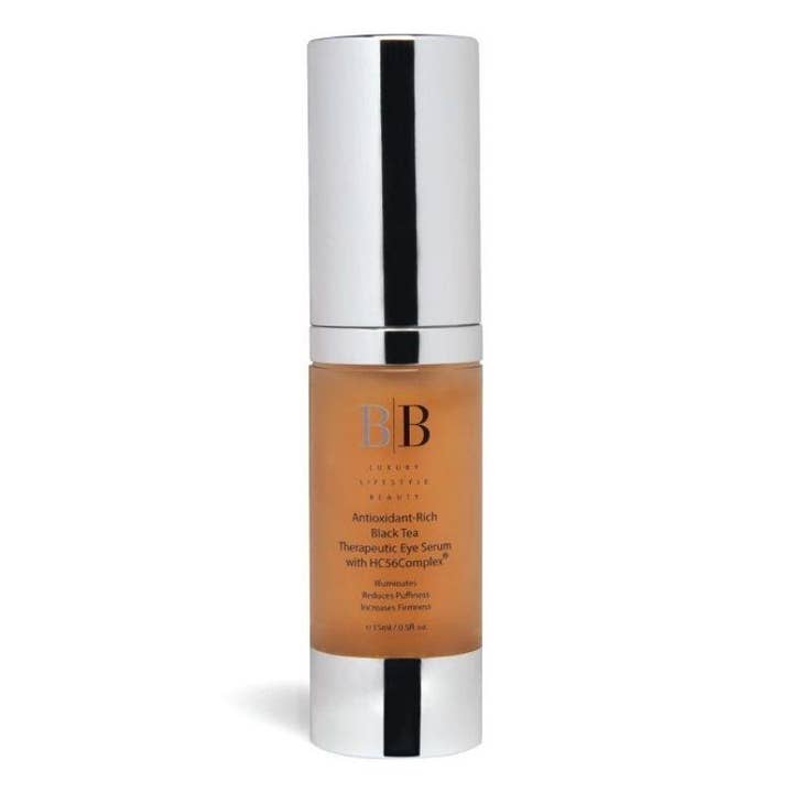 Sérum pour les yeux au thé noir riche en antioxydants avec HC56Complex® pour la vente par BB Lifestyle