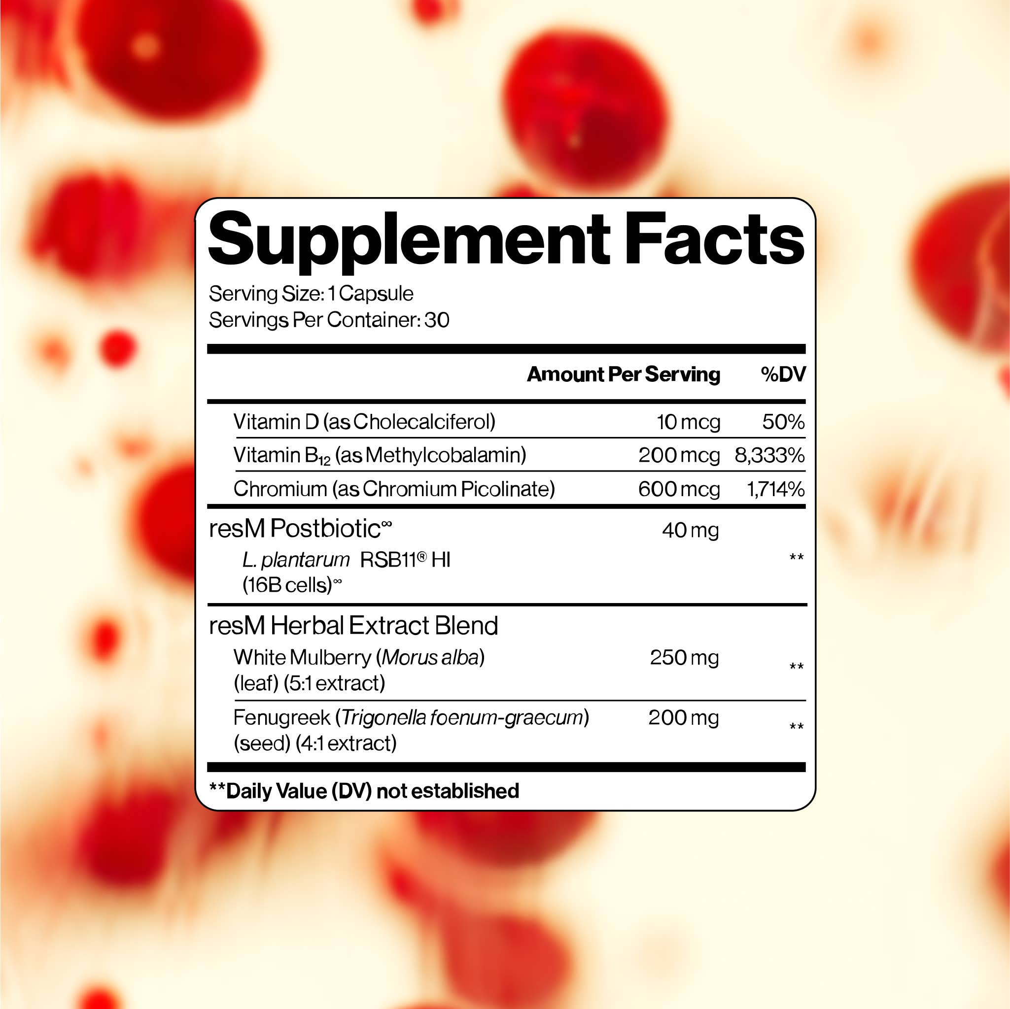 resbiotic - Venta al por mayor Suplementos/vitaminas para beber - resM™ GLP-1 Postbiótico3