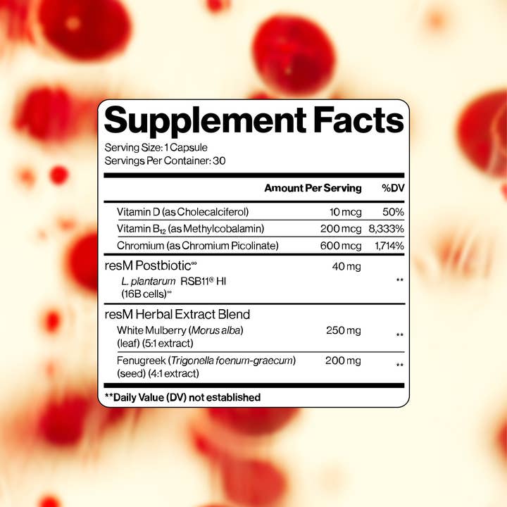 resbiotic - Venta al por mayor Suplementos/vitaminas para beber - resM™ GLP-1 Postbiótico3
