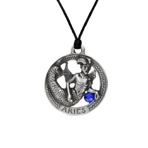 Myth & Magik - Silver Jewellery Cavern Wholesale - Wholesale Pendant/Charm Necklace - Aries Pewter Zodiac Necklace - Astrology Gift - (USA-DDP)3