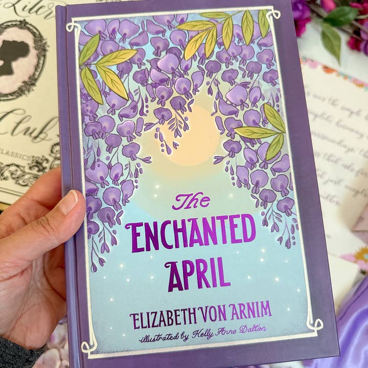 The Enchanted April Book - Illustrated - Gold Edges for wholesale by Wildflower Paper Company