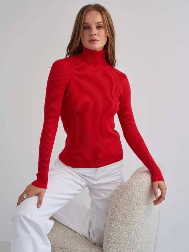 Marayn - Wholesale Knit Sweater - Women's - 2025 Autumn Amazon Chic Turtleneck Knit Pullover Sweater5