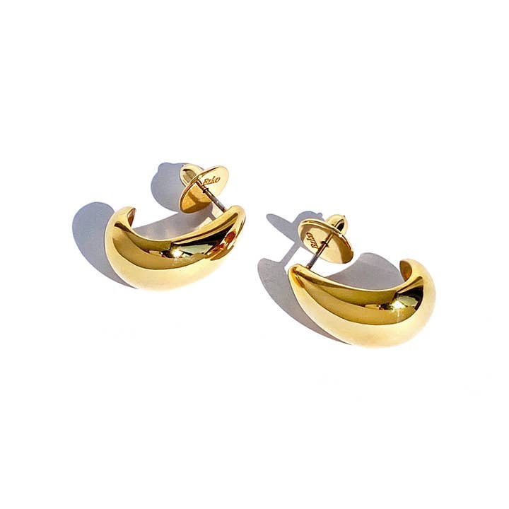 Luna Hoops - Small - Gold for wholesale by BIKO