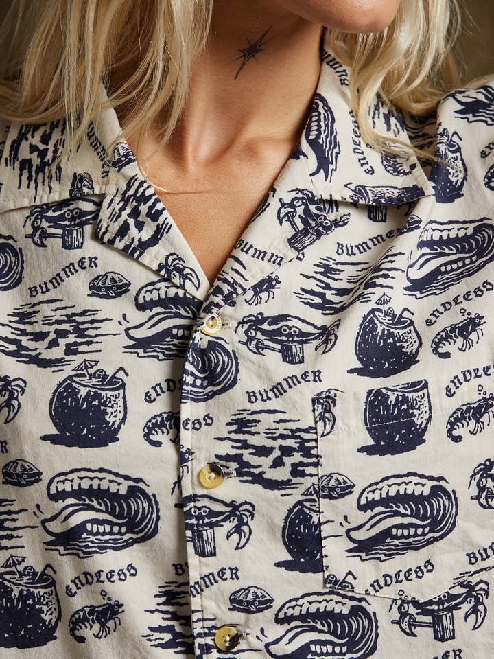 Pyknic – Großhandel Hemd mit Button-down-Kragen – Unisex – Endloser Bummer-Button-Up4