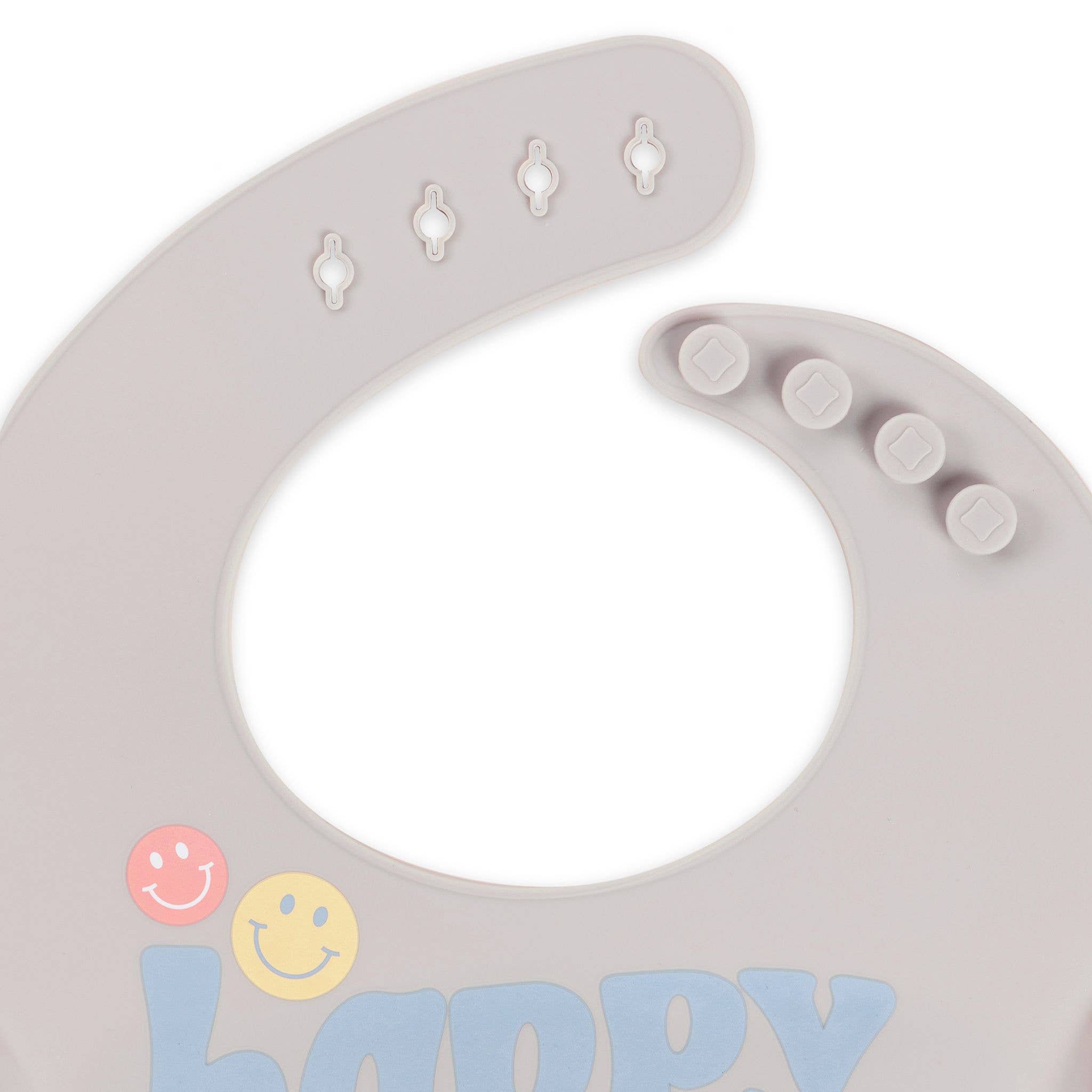 JuJuBe - Wholesale Bib - Baby - Silicone Bib Happy Baby Vibes2