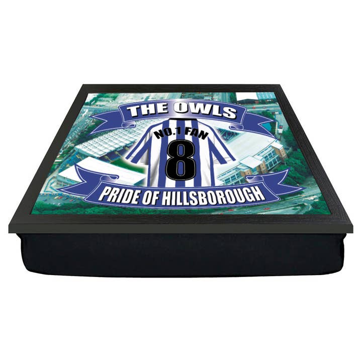 Sheffield Wednesday Football Shirt Hillsborough Lap Tray for wholesale by Personalised Gift Products LTD