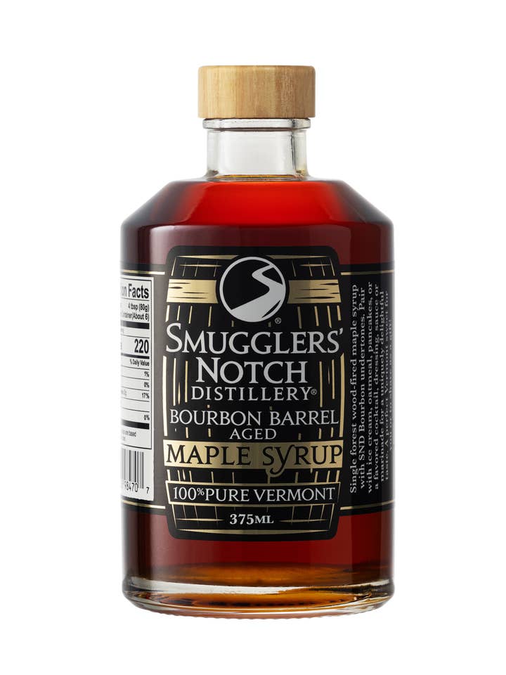 Bourbon Barrel Aged 100% Pure Vermont Maple Syrup - 375 mL for wholesale by Smugglers' Notch Distillery