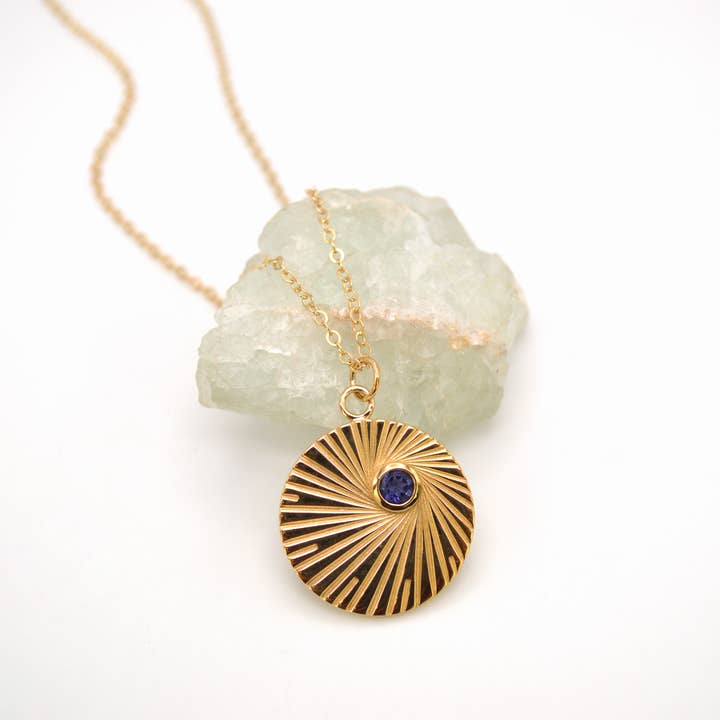 Sunburst Necklace - Gold for wholesale by Riot Alliance