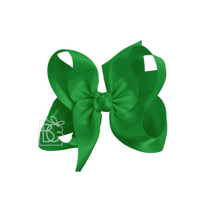 Beyond Creations, LLC - Wholesale Hair Bow - Kids - SATIN BOW ON CLIP77