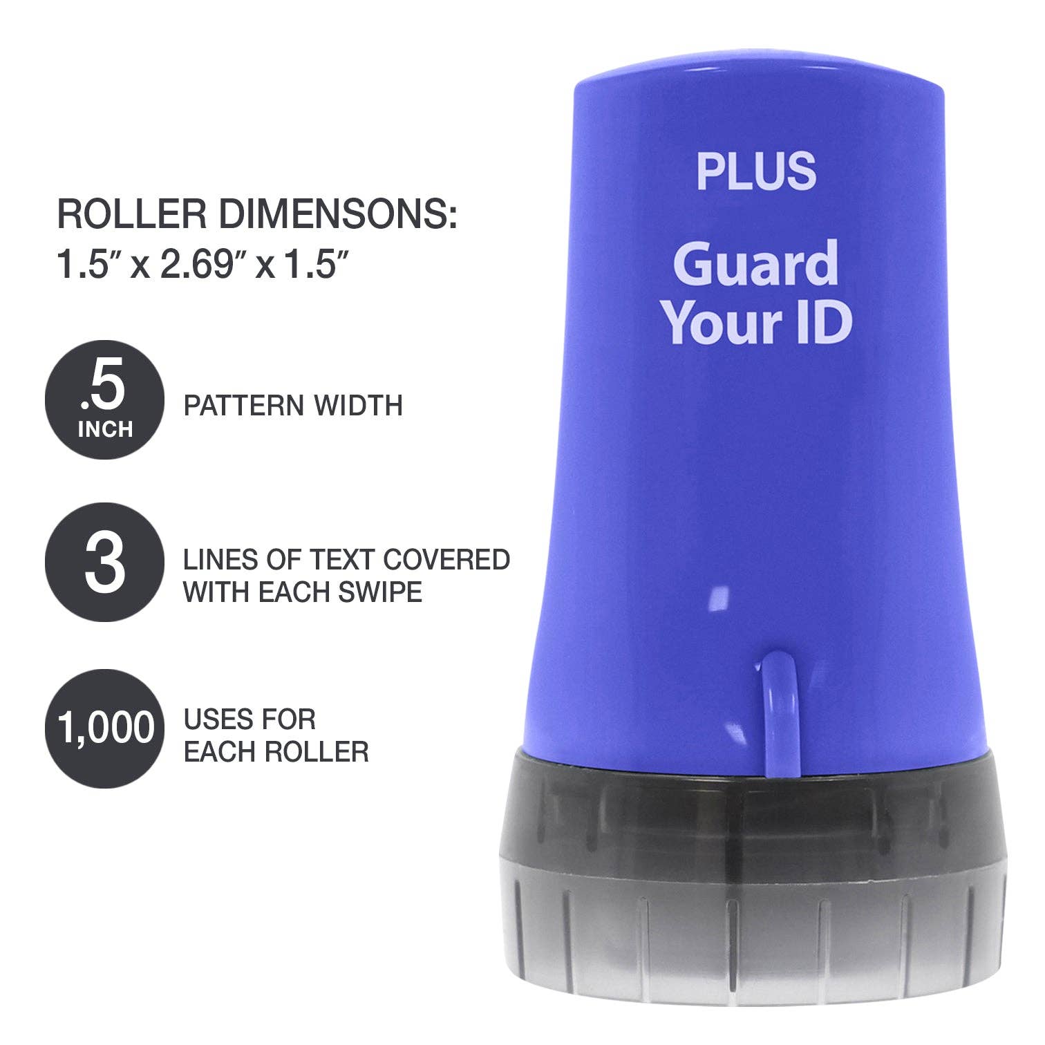 PLUS CORPORATION OF AMERICA - Wholesale Rubber/Decorative Stamp - GYID - Guard Your ID Advanced 2.0 Roller11