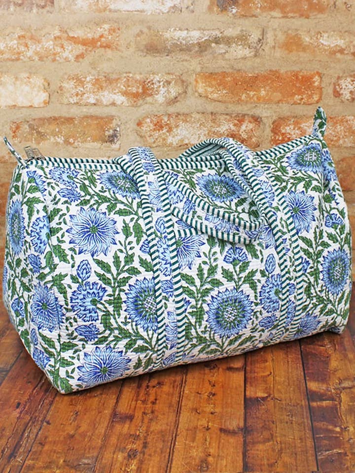 Borsa da viaggio trapuntata in cotone JT1602GN per la vendita all'ingrosso da parte di Suzie Blue