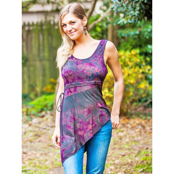 5871 Asymmetrical Cross Back Tunic for wholesale by Blue Sky