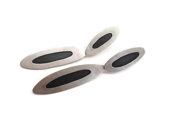 Kimya Joyas - Wholesale Dangle Earrings - Asymmetrical Silver Post Earrings2