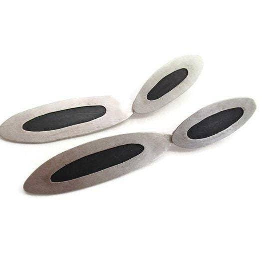 Kimya Joyas - Wholesale Dangle Earrings - Asymmetrical Silver Post Earrings2