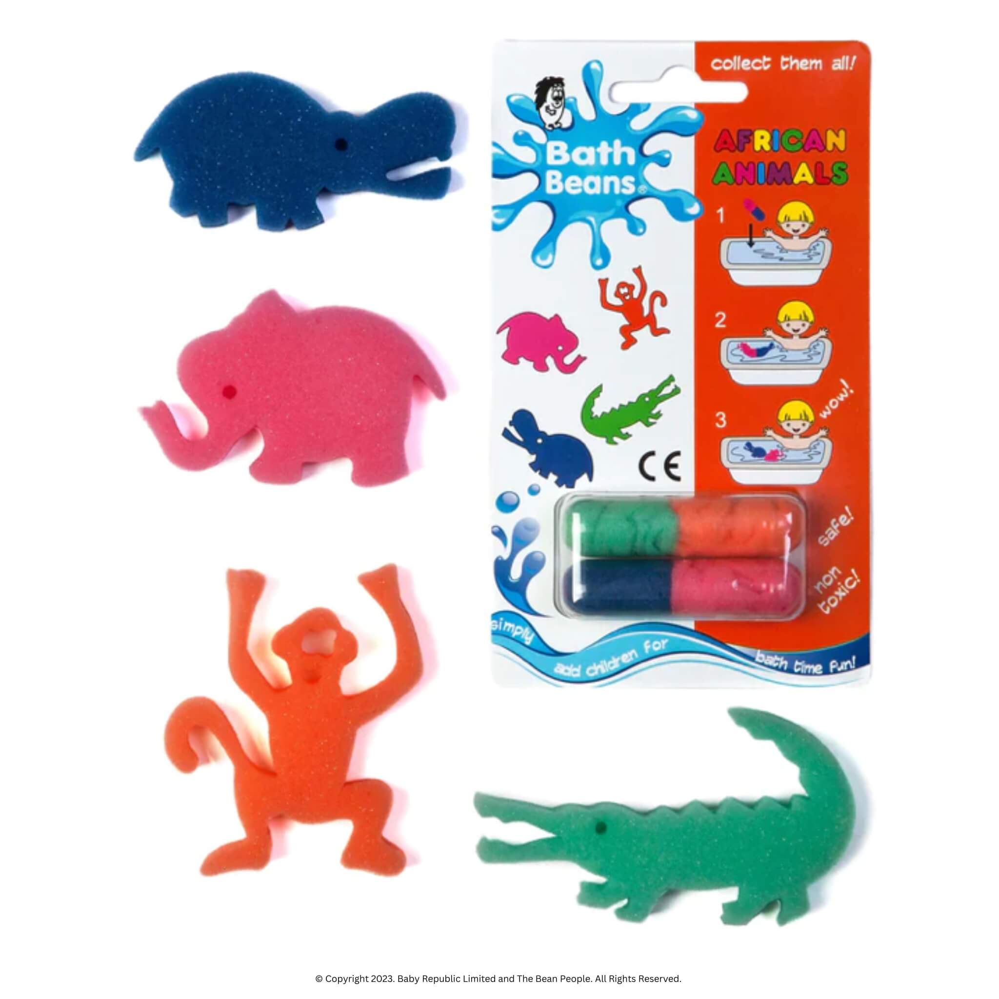Baby Republic - Venta al por mayor Juguete para la bañera - Bebés - African Animal Bath Beans®0